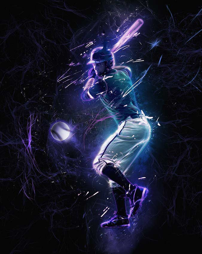 Baseball Sports Mural