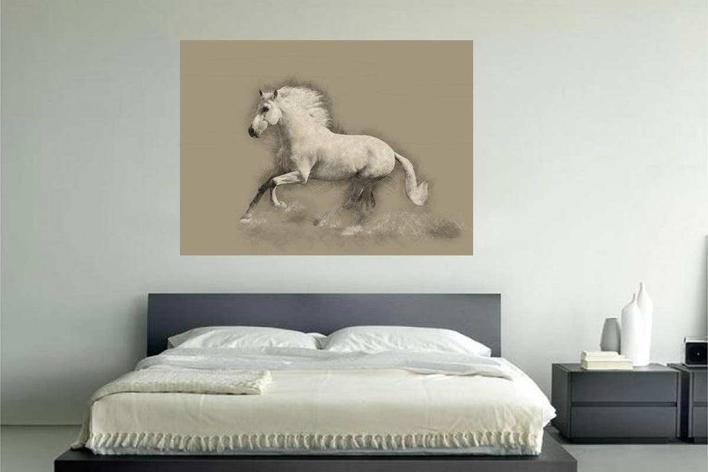 Horse Drawing Mural