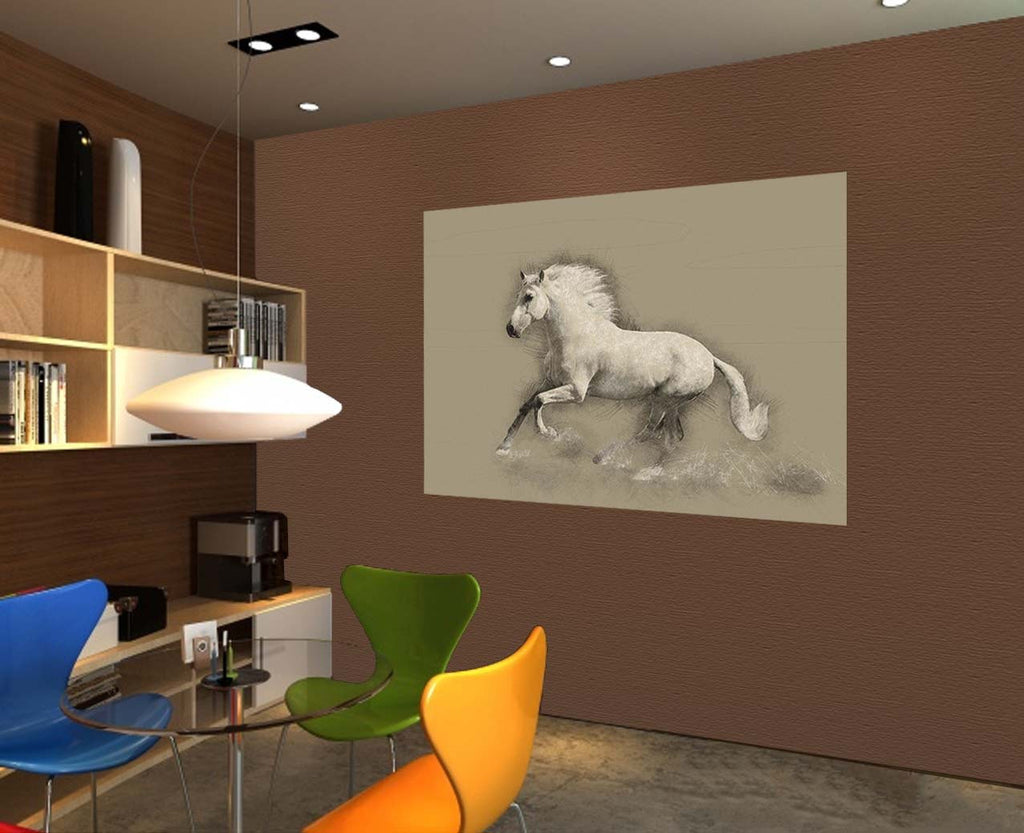 Horse Drawing Mural