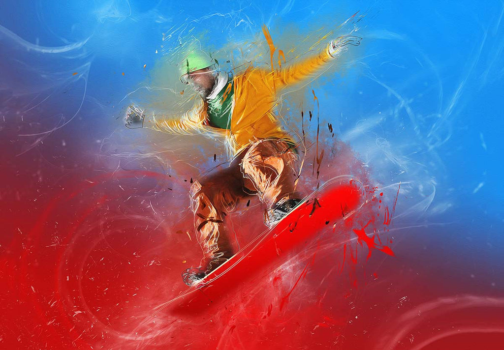 Snowboarder Sports Mural II