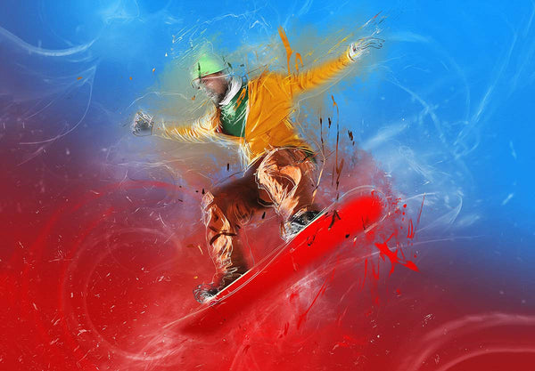 Snowboarder Sports Mural II