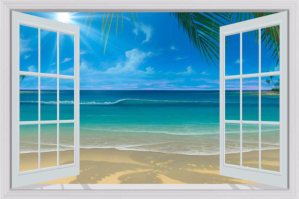 Beach Window Mural