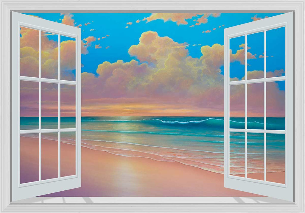 Window Mural of Sunset