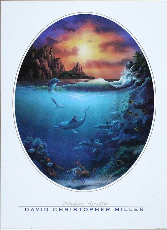 "Dolphin Paradise" Poster 20" x 28"