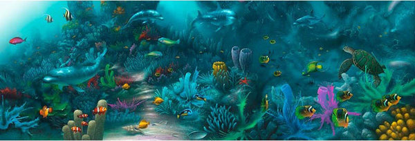 "Harmony" Dolphin Poster - 12" x 36"