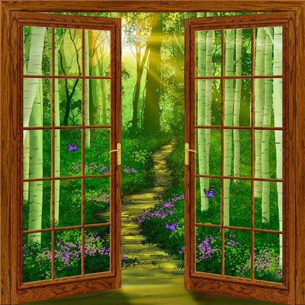 Doorway to Dreams (80" x 84") - French Door Wall Mural