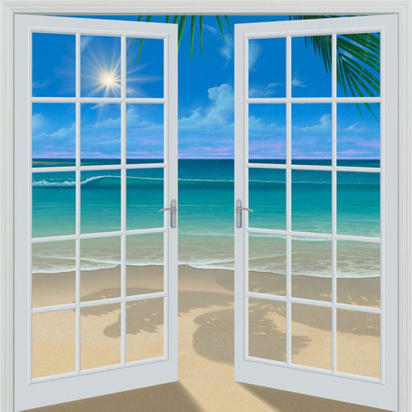 Doorway to Paradise (80" x 84") - French Door Wall Mural