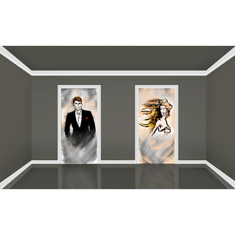 Woman Door Mural 30" x 76"