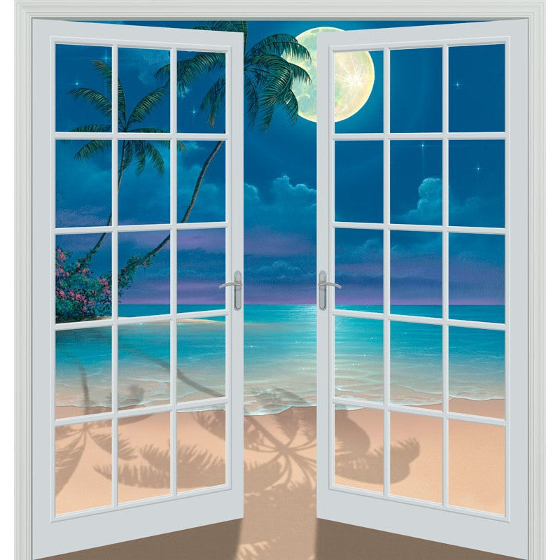 Moon Shadows (80" x 84") - French Door Wall Mural