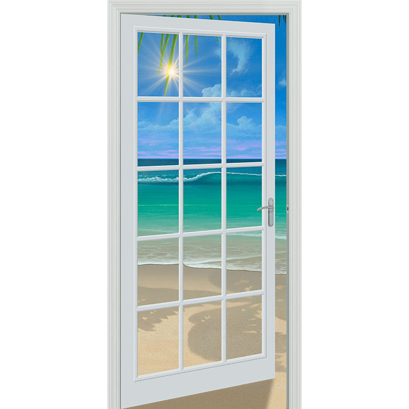 White Paneled Door Mural RH 42" x 80"
